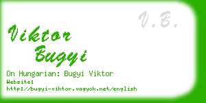 viktor bugyi business card
